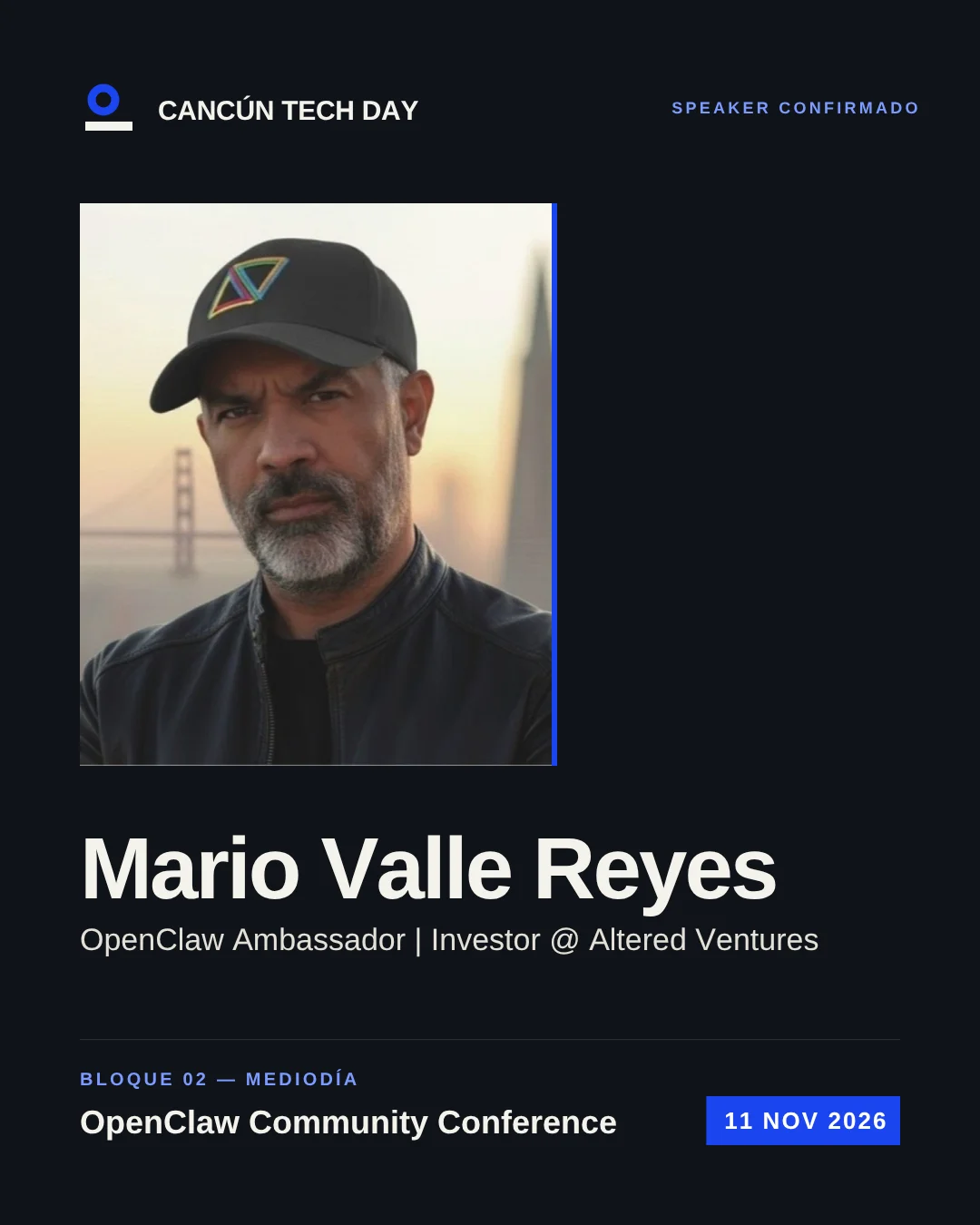 Mario Valle Reyes, OpenClaw Ambassador | Investor @ Altered Ventures